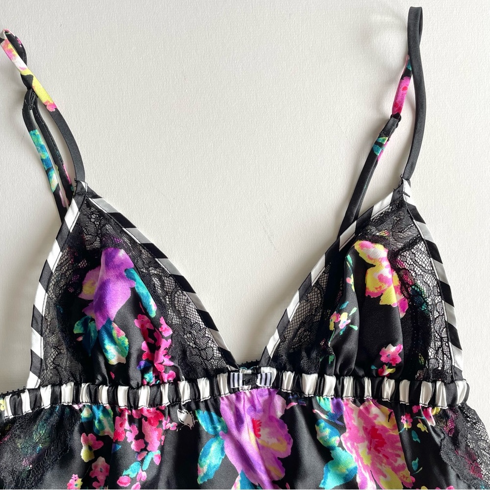 Victoria Secret Baby Doll Cami Lingerie Floral Lace